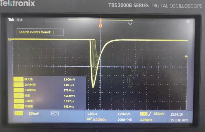 泰克TBS2102B示波器测试效果