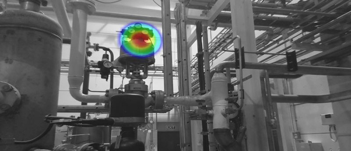 FLIR Si124 声像仪可帮助您定位压缩空气系统中的高压泄漏部位